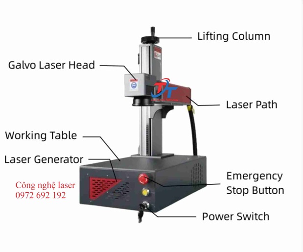 Máy khắc laser kim loại mini